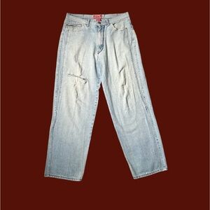 Y2K Machine Jeans Baggy Skater Distressed Denim Jeans